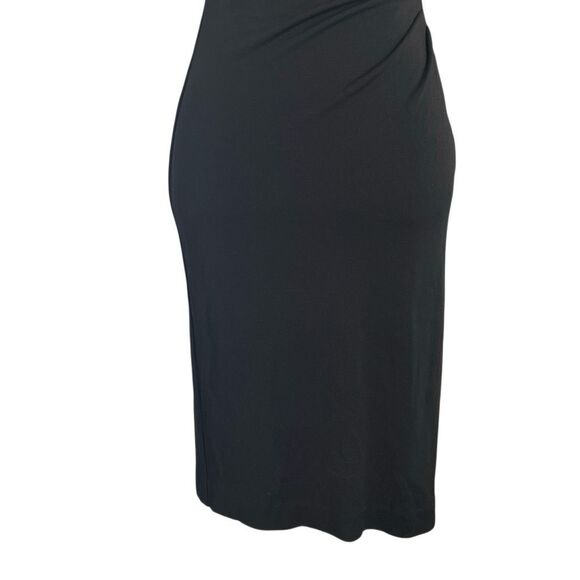 EUC! Nicole Miller Collection Black Sleeveless Midi Chest Cut Out Dress - Size 4 - Picture 3 of 7